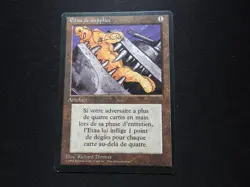 Black Vise French MP [FBB Revised Edition] Mtg Magic Free Tracking! - Image 1