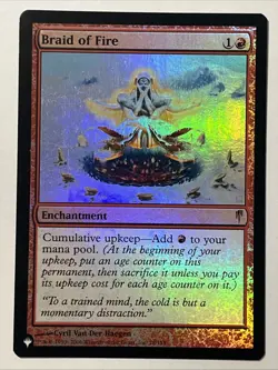 Magic the Gathering- MTG - Braid of Fire - Coldsnap - 2006 - Foil - LP - Image 1