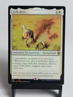 Magic the Gathering - Commander Legends: Baldur's Gate - Folk Hero - FOIL - Image 1