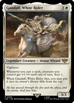 MTG Gandalf, White Rider [The Lord of the Rings: Tales of Middle-Earth] Near Min - Image 1
