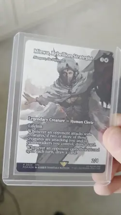 Minwu, Rebellion Strategist ✅Borderless ✅ Foil Final Fantasy MTG Mangara - Image 2
