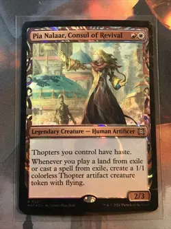 MTG Pia Nalaar, Consul of Revival HALO FOIL Aftermath MAT 0221 Rare NM - Image 1