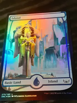 Island 275 Full Art FOIL , Streets of New Capenna , NM , MTG, FREE SHIPPING - Image 2