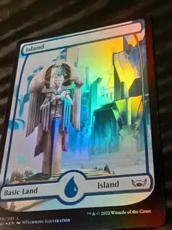 Island 275 Full Art FOIL , Streets of New Capenna , NM , MTG, FREE SHIPPING - Image 3