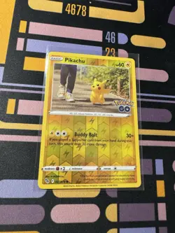 Pikachu 027/078 Pokemon GO Reverse Holo - Image 1