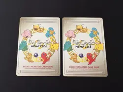 2 cards Pokemon Pocket Monsters Card Game Vintage 1997 My Deck Memo Pikachu - Image 1