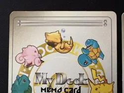 2 cards Pokemon Pocket Monsters Card Game Vintage 1997 My Deck Memo Pikachu - Image 3