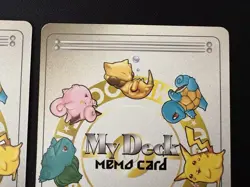 2 cards Pokemon Pocket Monsters Card Game Vintage 1997 My Deck Memo Pikachu - Image 5
