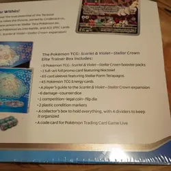 POKEMON Scarlet & Violet Stellar Crown Elite Trainer Box TCG NEW Sealed!! - Image 3