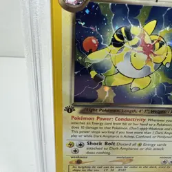 Pokemon TCG Dark Ampharos 1st Edition Neo Destiny Holo PSA 7 And Dark Crobat #2 - Image 3