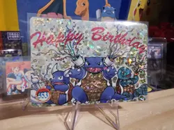 1999 Vintage Pocket Monsters Vending Prism - Blastoise Birthday Confetti #353 - Image 3