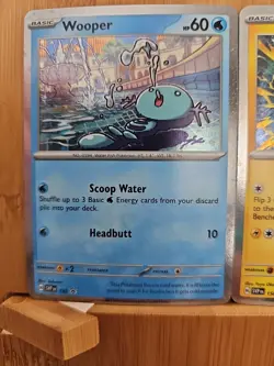 Pokemon TCG Surging Sparks Pachirisu 158 & Wooper 155 Black Star Promo Set NM - Image 2