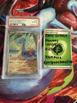 Pokemon Misty's Lapras Destined Rivals Illustration Rare #194 PSA 10 Gem Mint - Image 1