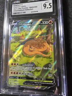 Charizard V SWSH260 UPC Black Star Promos - Pokemon (2022) CGC 9.5 Mint+💎💎💎! - Image 3