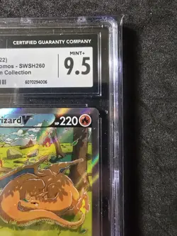 Charizard V SWSH260 UPC Black Star Promos - Pokemon (2022) CGC 9.5 Mint+💎💎💎! - Image 5