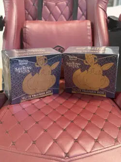 Pokemon TCG Sword & Shield Sealed Shining Fates Elite Trainer Box ETB x 2 - Image 1
