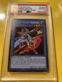 YuGiOh CYBER ANGEL BENTEN #RA01-EN024??PSA 10 GEM ??1st EDITION-2023 SECRET RARE - Image 2