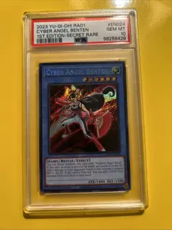 YuGiOh CYBER ANGEL BENTEN #RA01-EN024??PSA 10 GEM ??1st EDITION-2023 SECRET RARE - Image 4