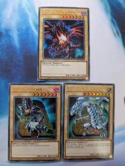 YuGiOh! Blue Eyes LC01-EN004 Dark Magician + LC01-EN005 + Red Eyes LC01-EN006 - Image 1