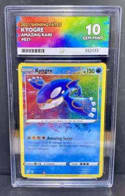 Kyogre - Shining Fates - 021/072 - Amazing Rare - Graded ACE 10 - Pokemon Card - Image 1