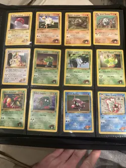 1st Edition Gym Heroes Pokemon Cards. 20 Total. 16 Pokemon And 4 Trainer Cards - Image 1