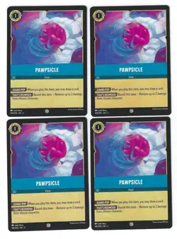 Disney Lorcana - Pawpsicle #169/204 Rise of the Floodborn - Common 4 Card Set NM - Image 1