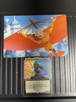 Magic the Gathering Avatar Katara the Fearless Promo Card SDCC With Protector - Image 1