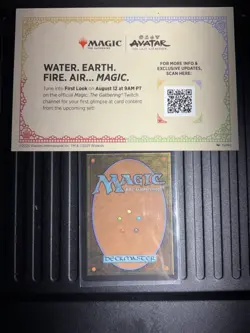 Magic the Gathering Avatar Katara the Fearless Promo Card SDCC With Protector - Image 2