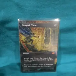 MTG English Vampiric Tutor (Borderless) NM Normal Dominaria Remastered - Image 1