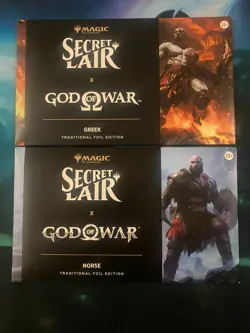 MTG Secret Lair x God Of War GREEK & NORSE FOIL Set - Playstation - Image 1