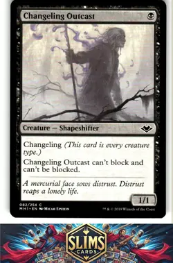 Magic the Gathering MTG Modern Horizons Changeling Outcast #82 Buy 2 Get 1 - Image 1