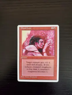 1995 MTG Magic the Gathering 4th Edition - Blood Lust - NM - Image 1