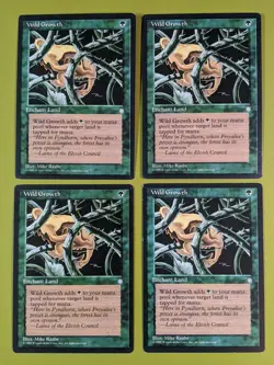Wild Growth x4 Ice Age 4x Playset Magic the Gathering - Image 1