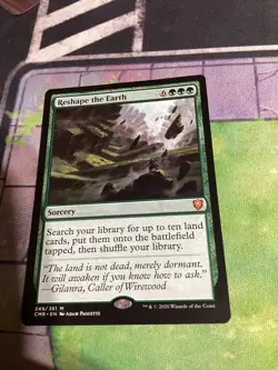 Magic the Gathering Reshape the Earth Commander Legends Mint #249/361 - Image 1