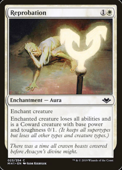 4x MTG Reprobation Modern Horizons (Playset) - PACK FRESH - Image 1