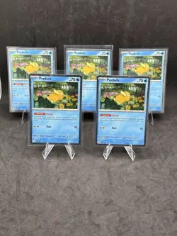 Lot Of (5) Pokemon Mega Evolutions Psyduck 007 Black Star Promos - Image 1