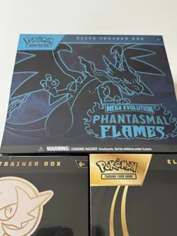 POKEMON “ETB LOT OF 5” PHANTASMAL FLAMES,MEGA EVOLUTION,WHITE FLARE & SURGING SP - Image 2