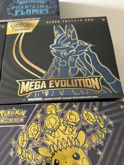 POKEMON “ETB LOT OF 5” PHANTASMAL FLAMES,MEGA EVOLUTION,WHITE FLARE & SURGING SP - Image 4