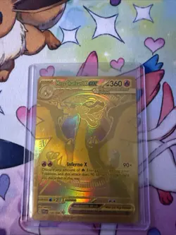 Gold Mega Charizard EX 130/094 Pokemon Phantasmal Flame NM Read Desc - Image 1