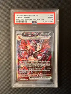 2024 Pokemon Paldean Fates Charizard ex Special Illustration Rare PSA 9 234/091 - Image 1
