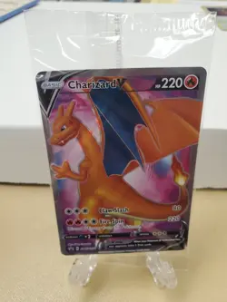 SEALED CHARIZARD V Full Art Shining Fates Black Star Promo SWSH050 Pokemon-NM - Image 1