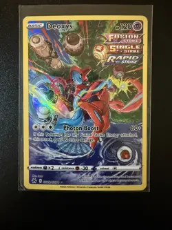Pokemon Deoxys GG12/GG70 Crown Zenith Galarian Gallery Holo Ultra Rare TCG - Image 1