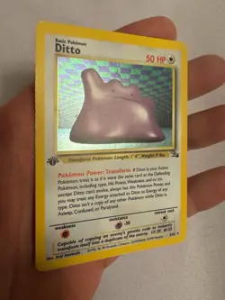 1999 Pokemon - 1st Edition Ditto Holo Rare - Fossil 3/62 - WOTC - Image 3