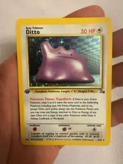 1999 Pokemon - 1st Edition Ditto Holo Rare - Fossil 3/62 - WOTC - Image 4