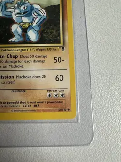 Machoke 51/110 Legendary 2002 Uncommon WOTC Vintage Pokemon - Image 5