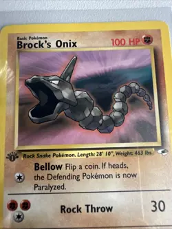 Brock’s Onix 1st Edition Gym Heroes 69/132 WOTC Vintage Pokemon - Image 2
