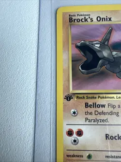 Brock’s Onix 1st Edition Gym Heroes 69/132 WOTC Vintage Pokemon - Image 4