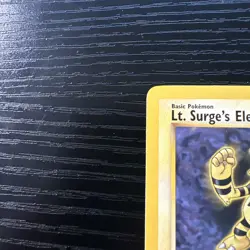 Lt. Surge’s Electabuzz 1st Edition Gym Heroes Rare 17/132 WOTC Vintage Pokemon - Image 3