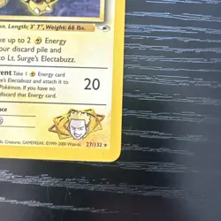 Lt. Surge’s Electabuzz 1st Edition Gym Heroes Rare 17/132 WOTC Vintage Pokemon - Image 5