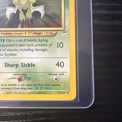 Scyther 1st Edition Neo Destiny Uncommon 55/105 WOTC Vintage Pokemon - Image 5